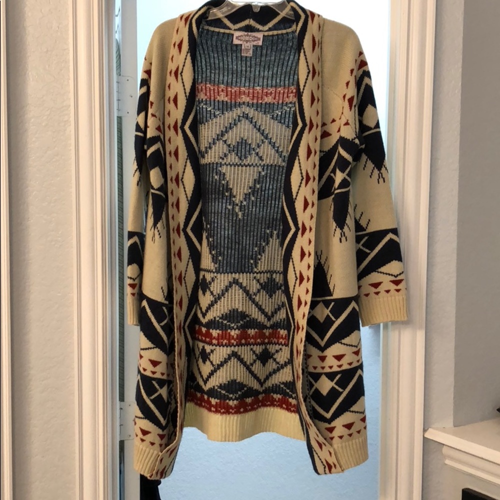 Aztec sweater cardigan